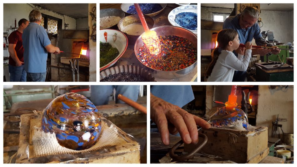 Glasbläserei in der Josephshütte im Bayerischen Wald