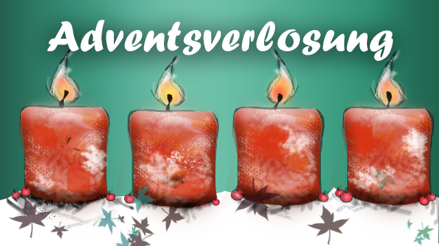 Vier Kerzen brennen am Adventskranz