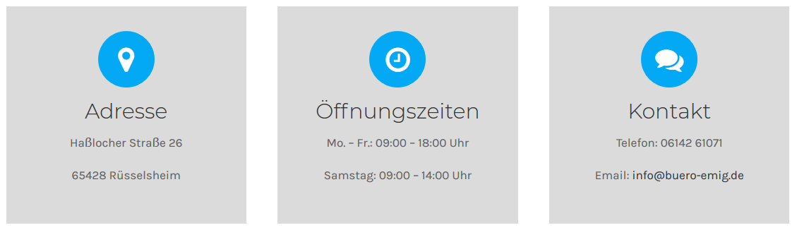 Kontaktdaten emig