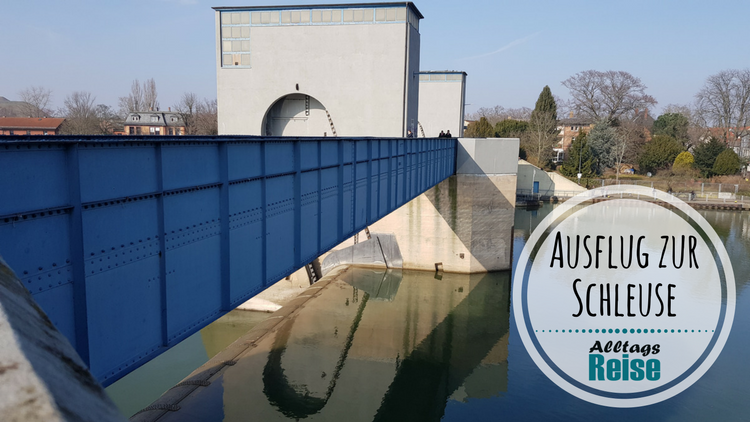 Die Staustufe und Schleuse Griesheim in Frankfurt am Main