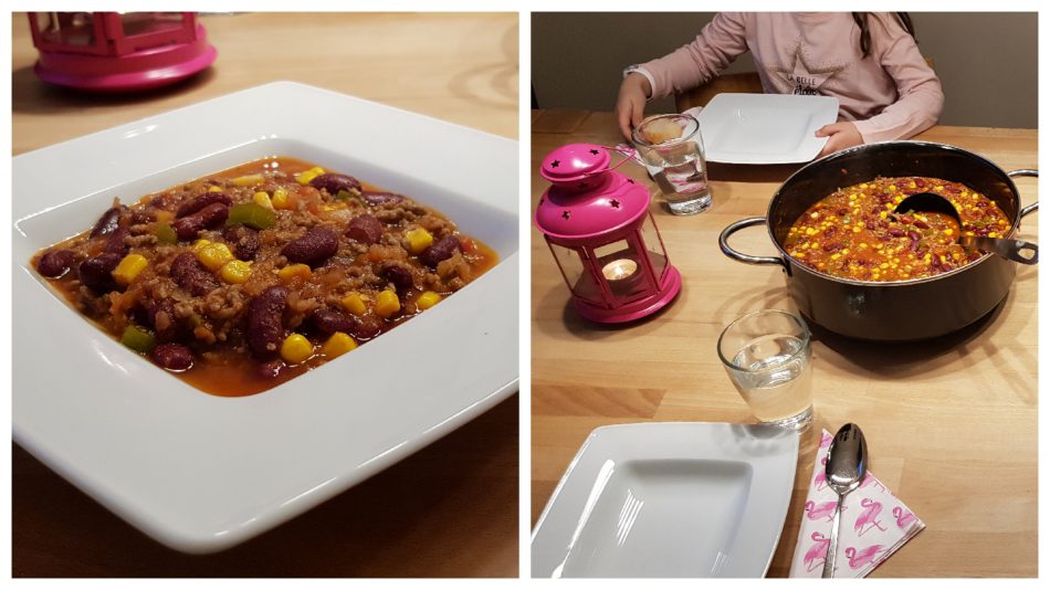 Wir genießen unser Chili con carne