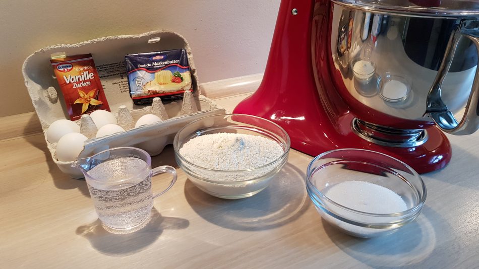 Die Zutaten für leckere Waffeln