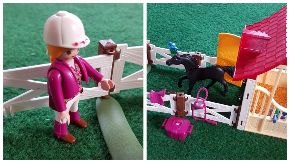 Eine Stallbox für den Playmobil-Reiterhof der Kleinen
