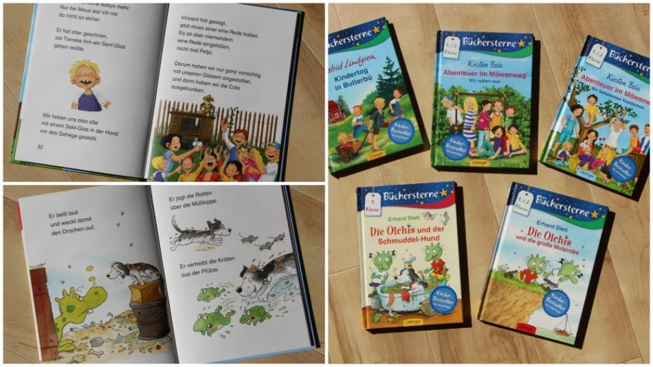 Büchersterne aus dem Oetinger-Verlag für Erstleser