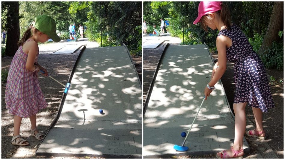 Minigolf im Palmengarten in Frankfurt